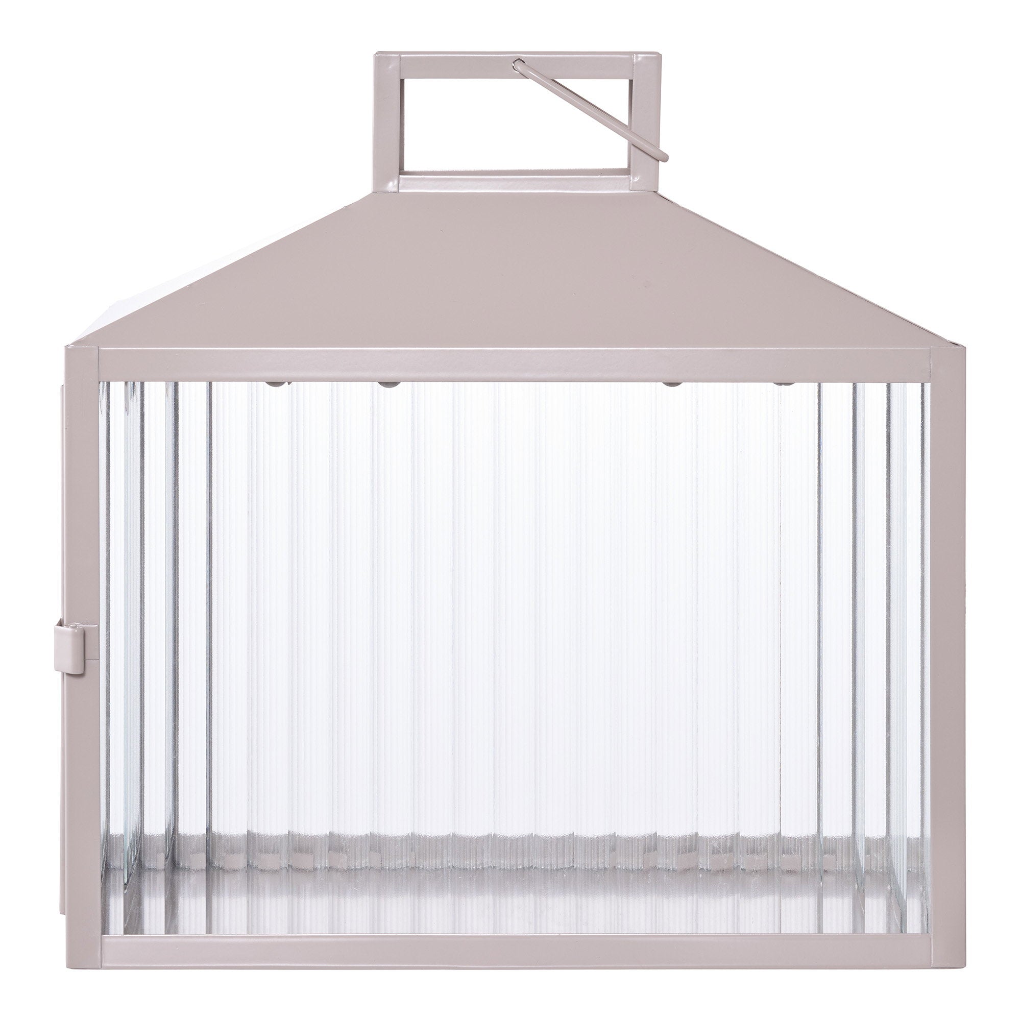 Lucca Lantern - lantaarn, metaal/glas, beige/grijs