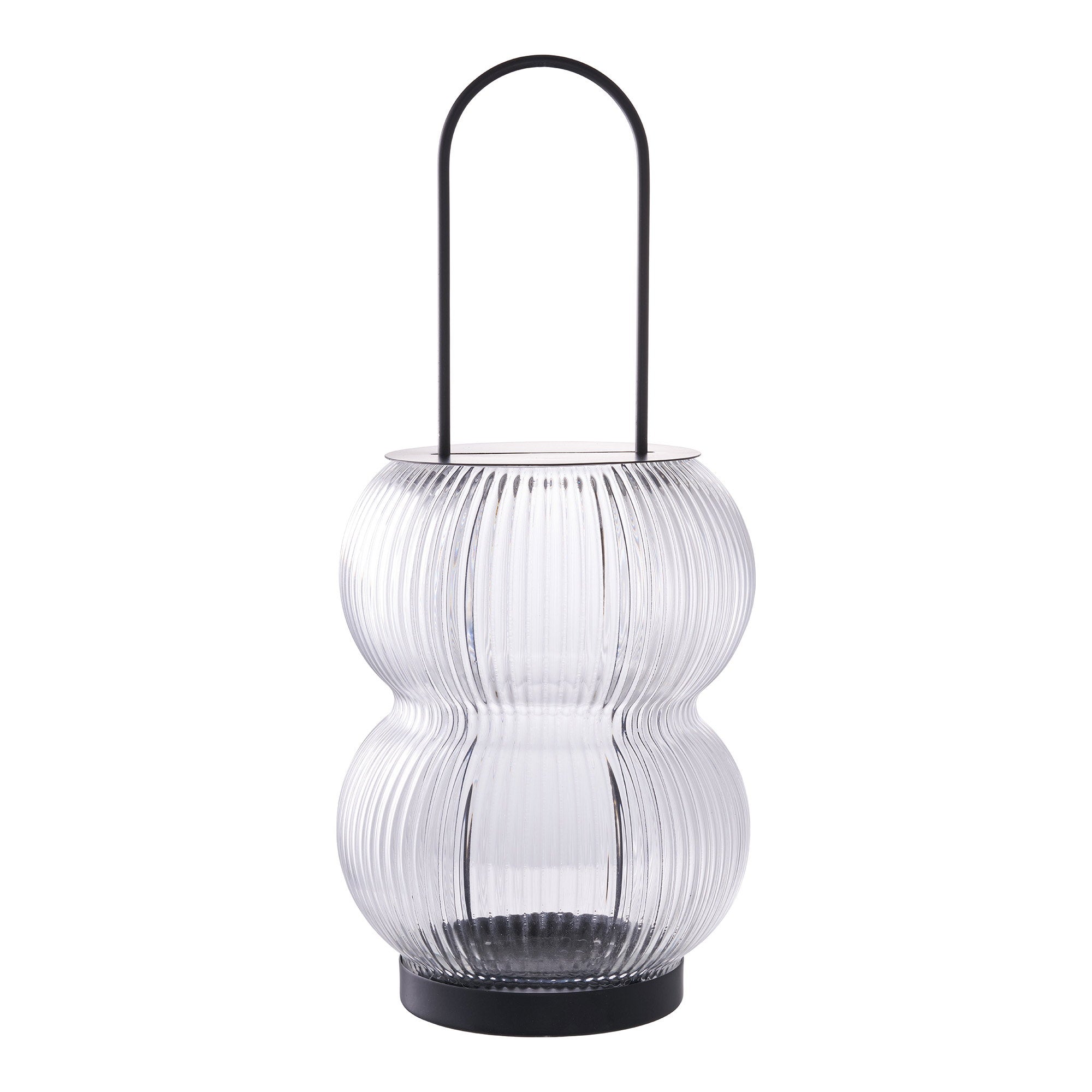 Lucena Lantern - lantaarn, metaal/glas, zwart