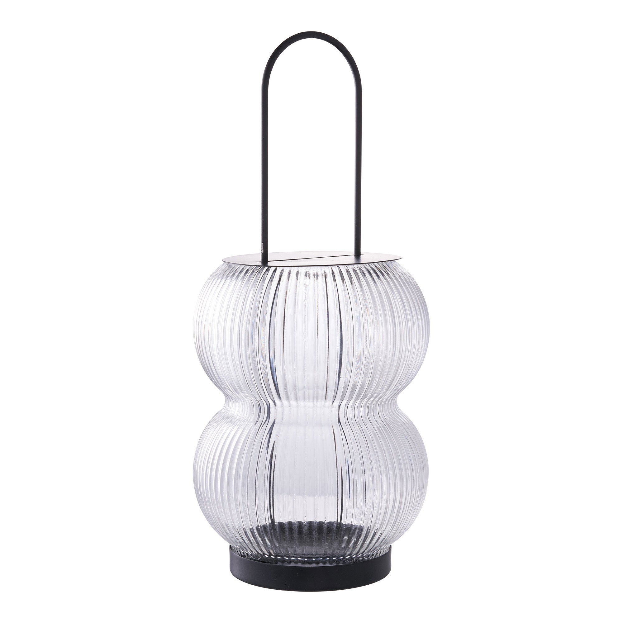 Lucena Lantern - lantaarn, metaal/glas, zwart