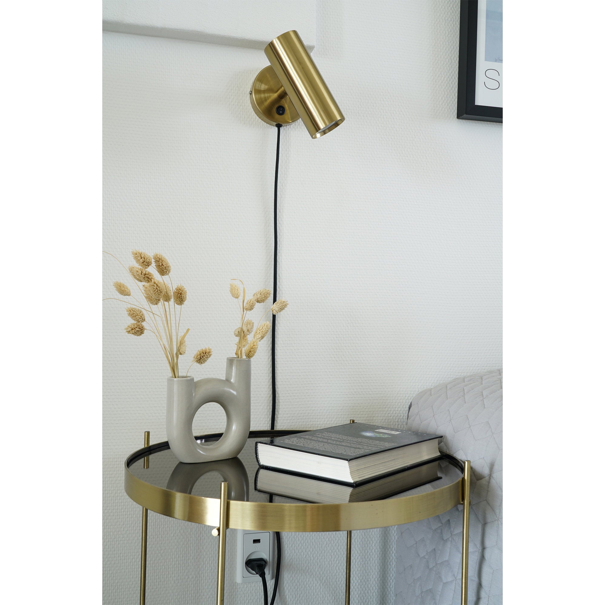 Parijs Wandlamp - Wandlamp, metaal, messing