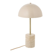 Sheffield Tafellamp - Tafellamp, marmer/metaal, beige