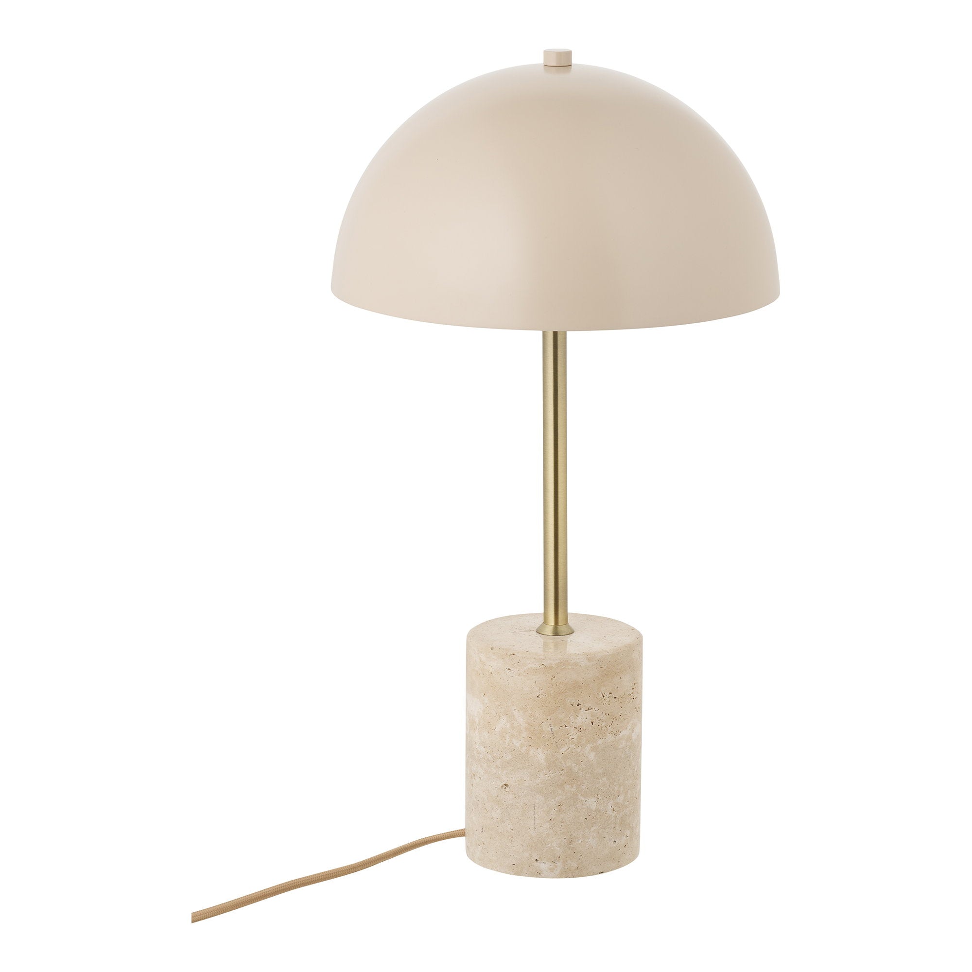 Sheffield Tafellamp - Tafellamp, marmer/metaal, beige