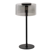 Cholet Tafellamp - LED-tafellamp, staal/glas, zwart/helder