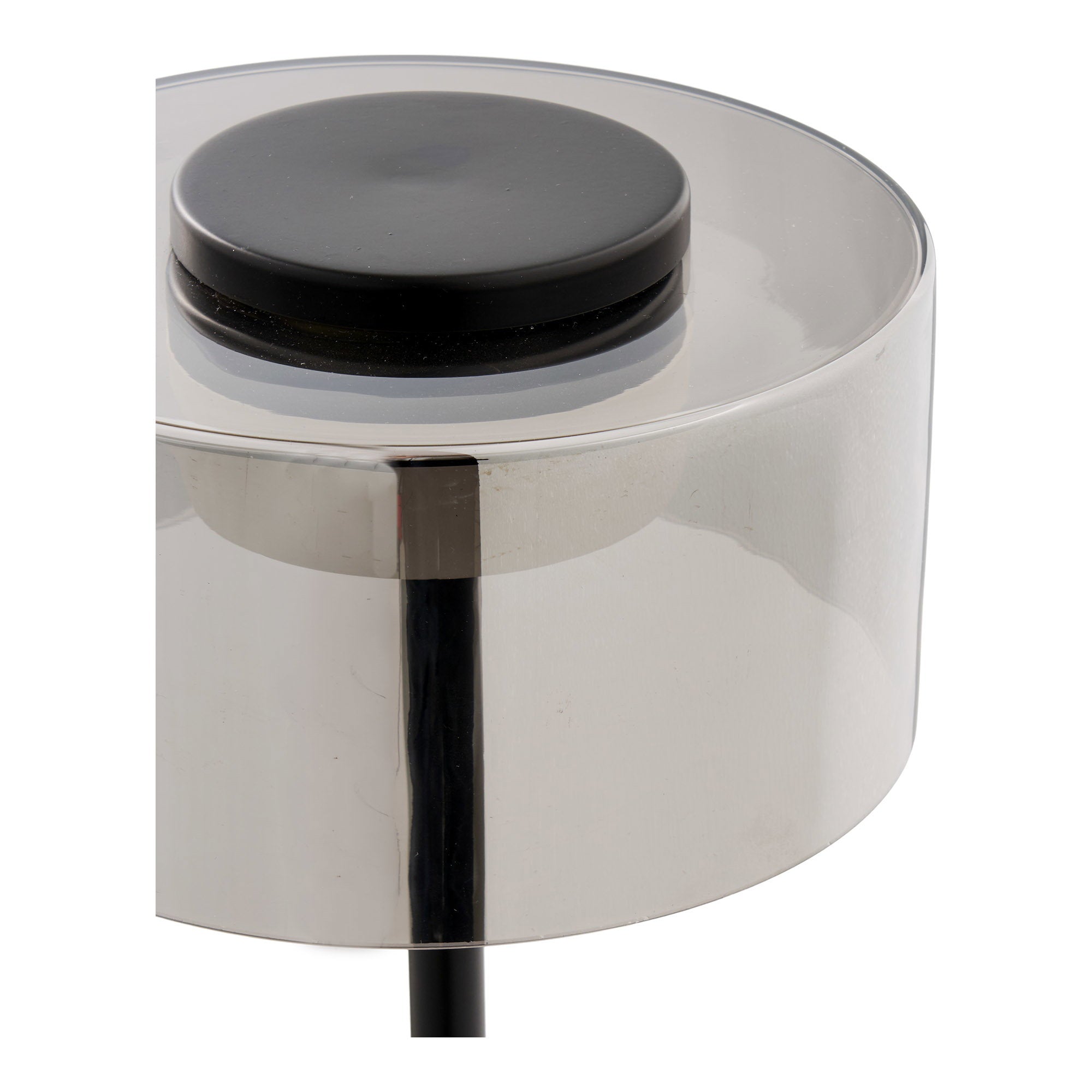 Cholet Tafellamp - LED-tafellamp, staal/glas, zwart/helder