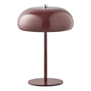 Margate Tafellamp - Tafellamp, oplaadbaar, metaal, bordeaux ø16 cm