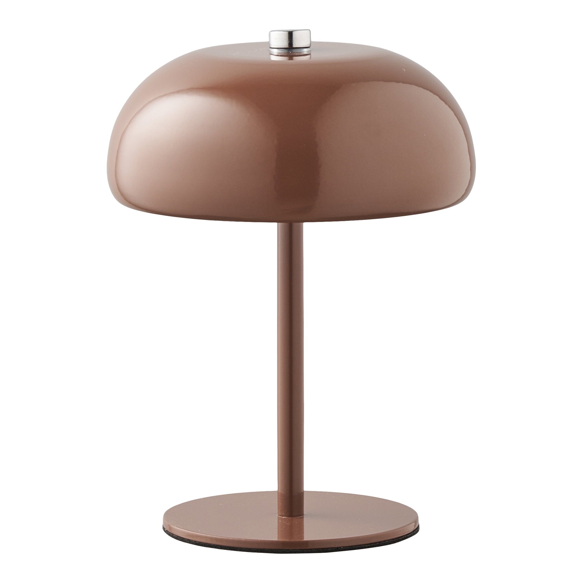 Margate Tafellamp - Tafellamp, oplaadbaar, metaal, bruin ø13 cm