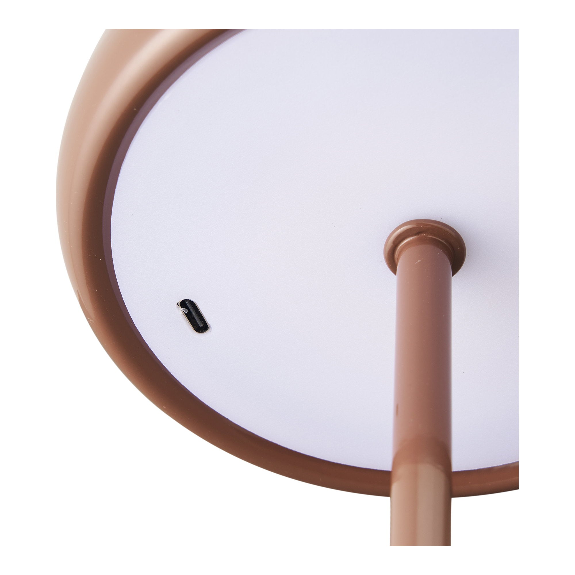 Margate Tafellamp - Tafellamp, oplaadbaar, metaal, bruin ø13 cm