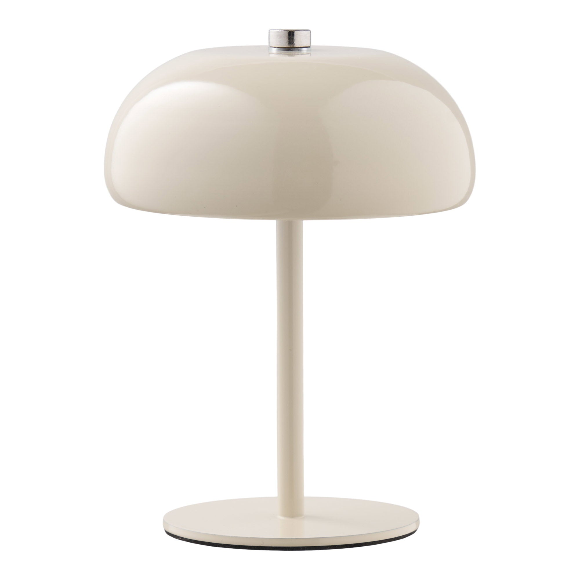 Margate tafellamp - oplaadbare tafellamp, metaal, beige ø13 cm