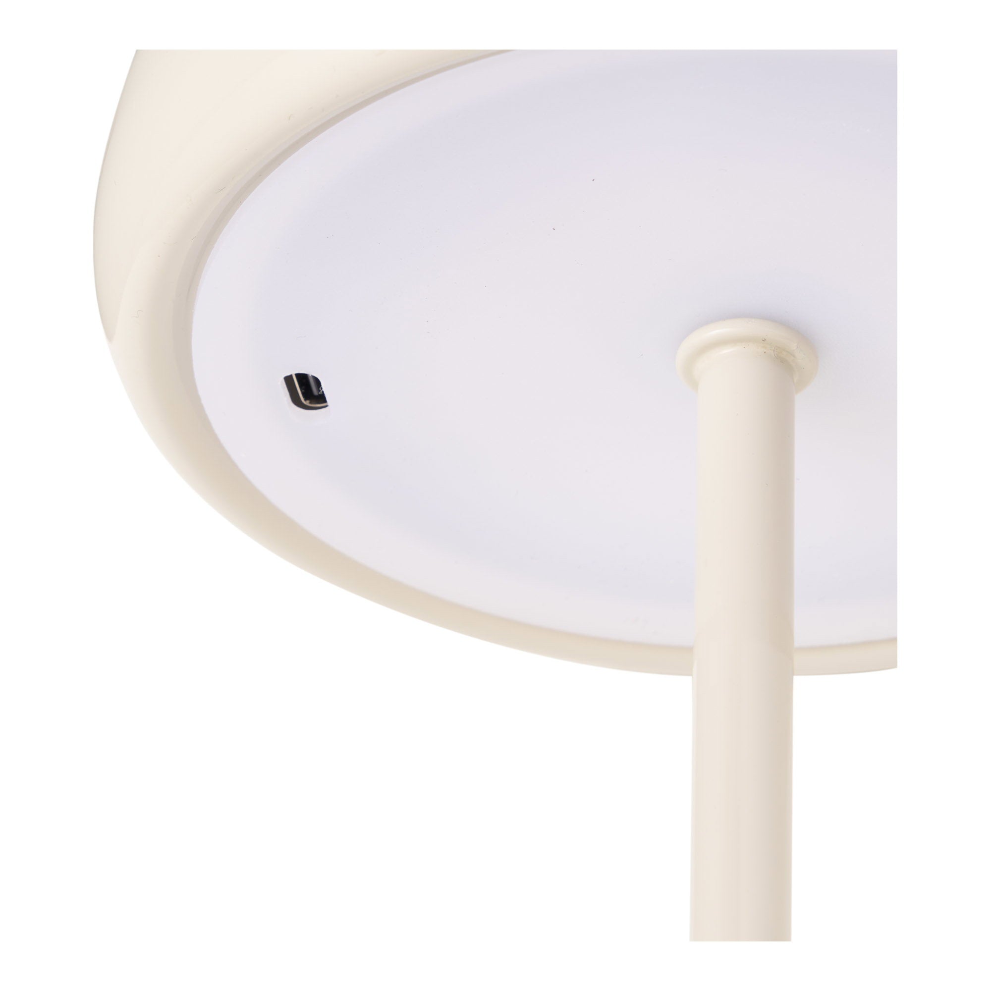 Margate tafellamp - oplaadbare tafellamp, metaal, beige ø13 cm