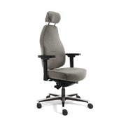 Sit And Move Therapod X met hoofdsteun, lichtgrijs - bureaustoel wolvilt Fenice
