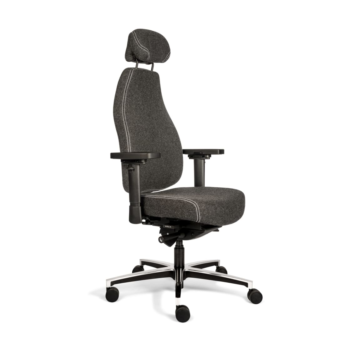 Sit And Move Therapod X hoofdsteun donkergrijs - bureaustoel wolvilt Fenice
