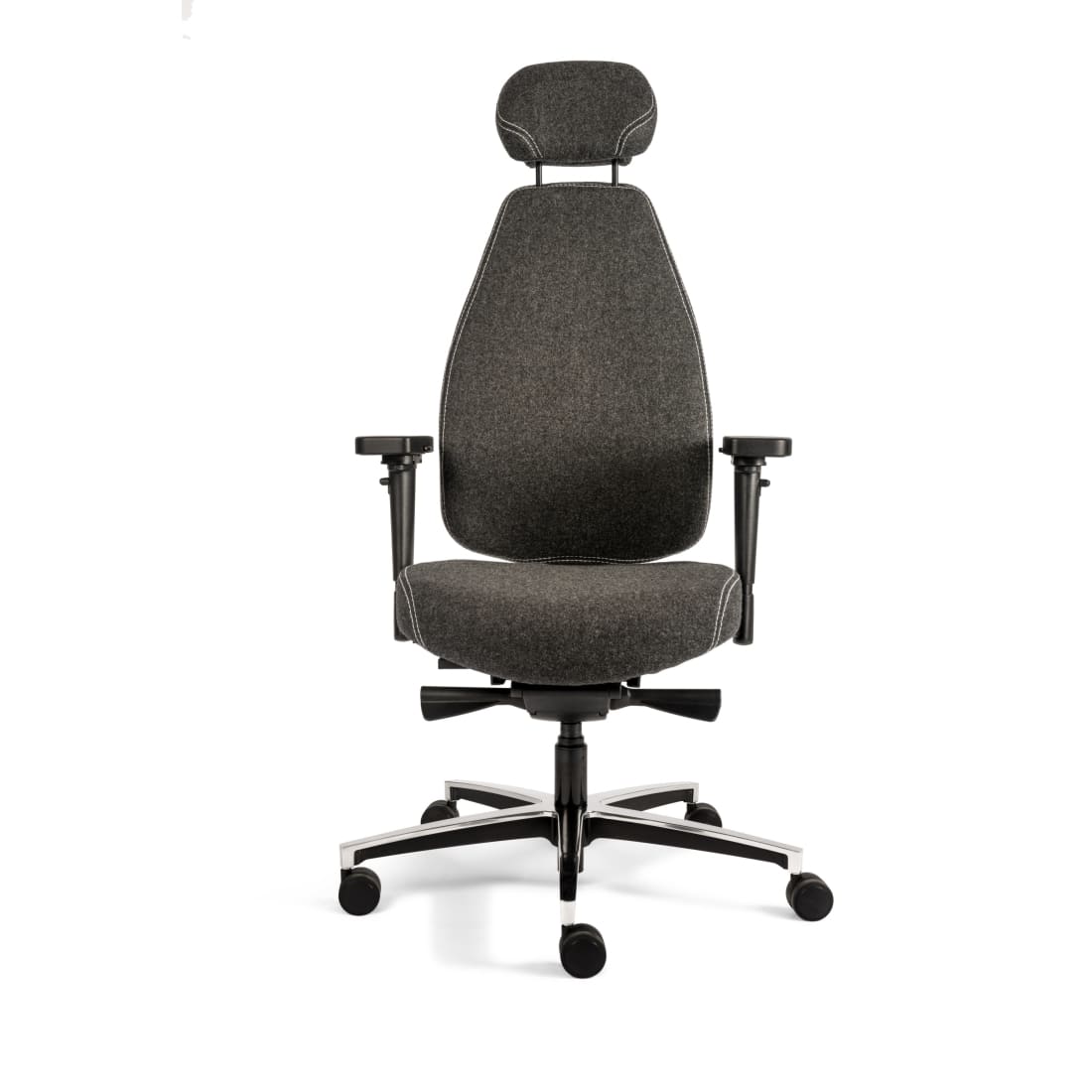 Sit And Move Therapod X hoofdsteun donkergrijs - bureaustoel wolvilt Fenice