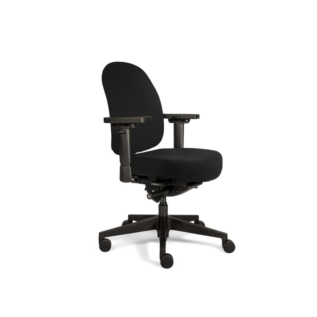 Zit en Beweeg Therapod X Compact Zwart - Bureaustoel Wolvilt Fenice