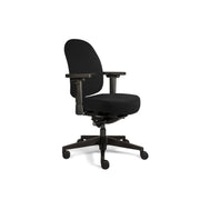 Zit en Beweeg Therapod X Compact Zwart - Bureaustoel Wolvilt Fenice