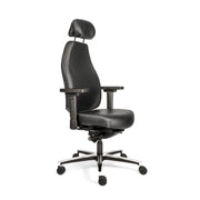 Sit And Move Therapod X hoofdsteun - zwarte leren bureaustoel