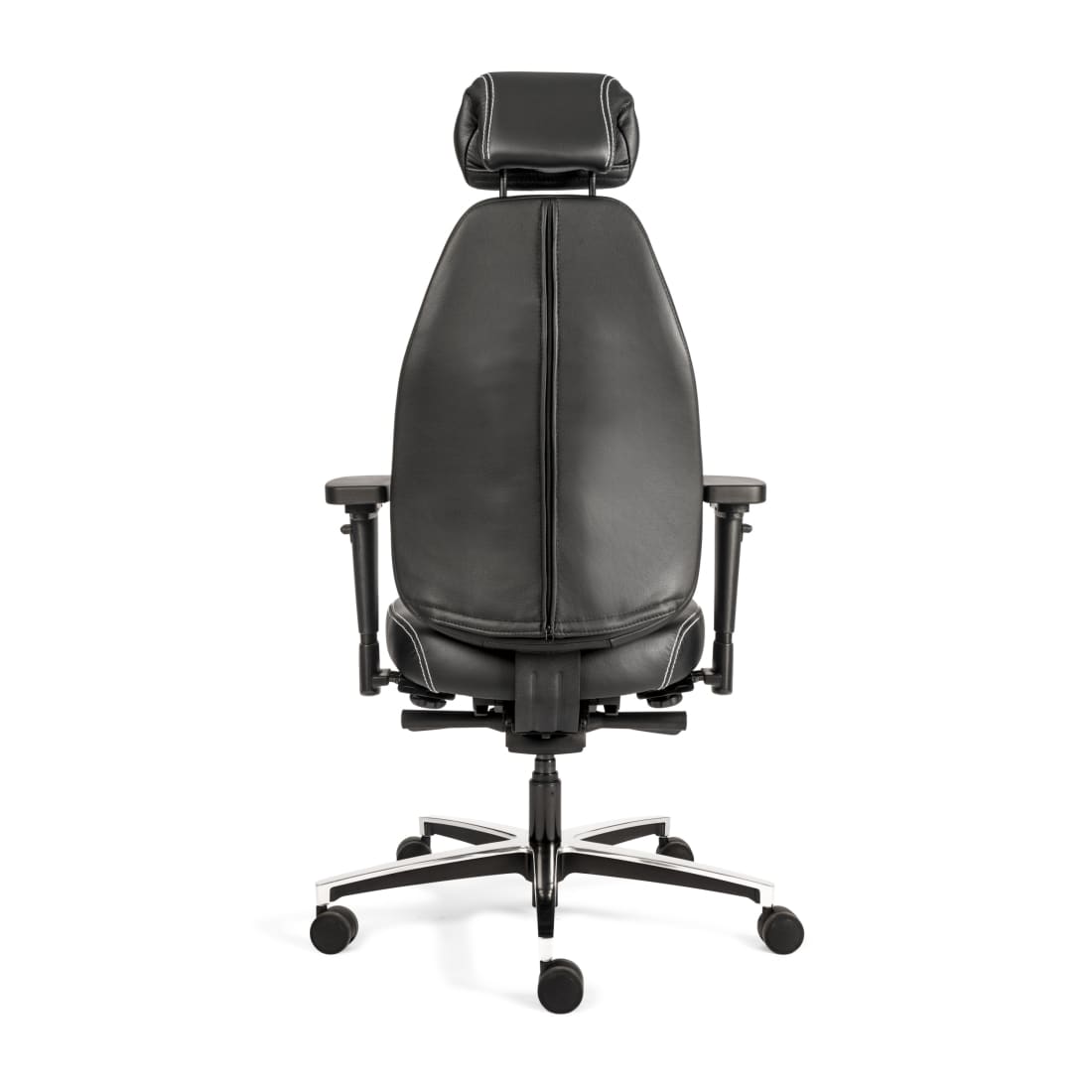 Sit And Move Therapod X hoofdsteun - zwarte leren bureaustoel