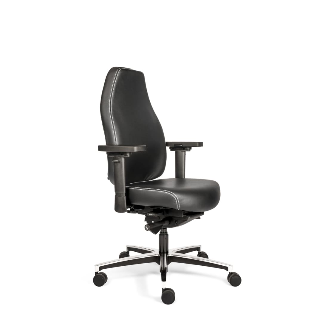 Sit And Move Therapod X Standaard - Zwarte leren bureaustoel