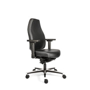 Sit And Move Therapod X Standaard - Zwarte leren bureaustoel