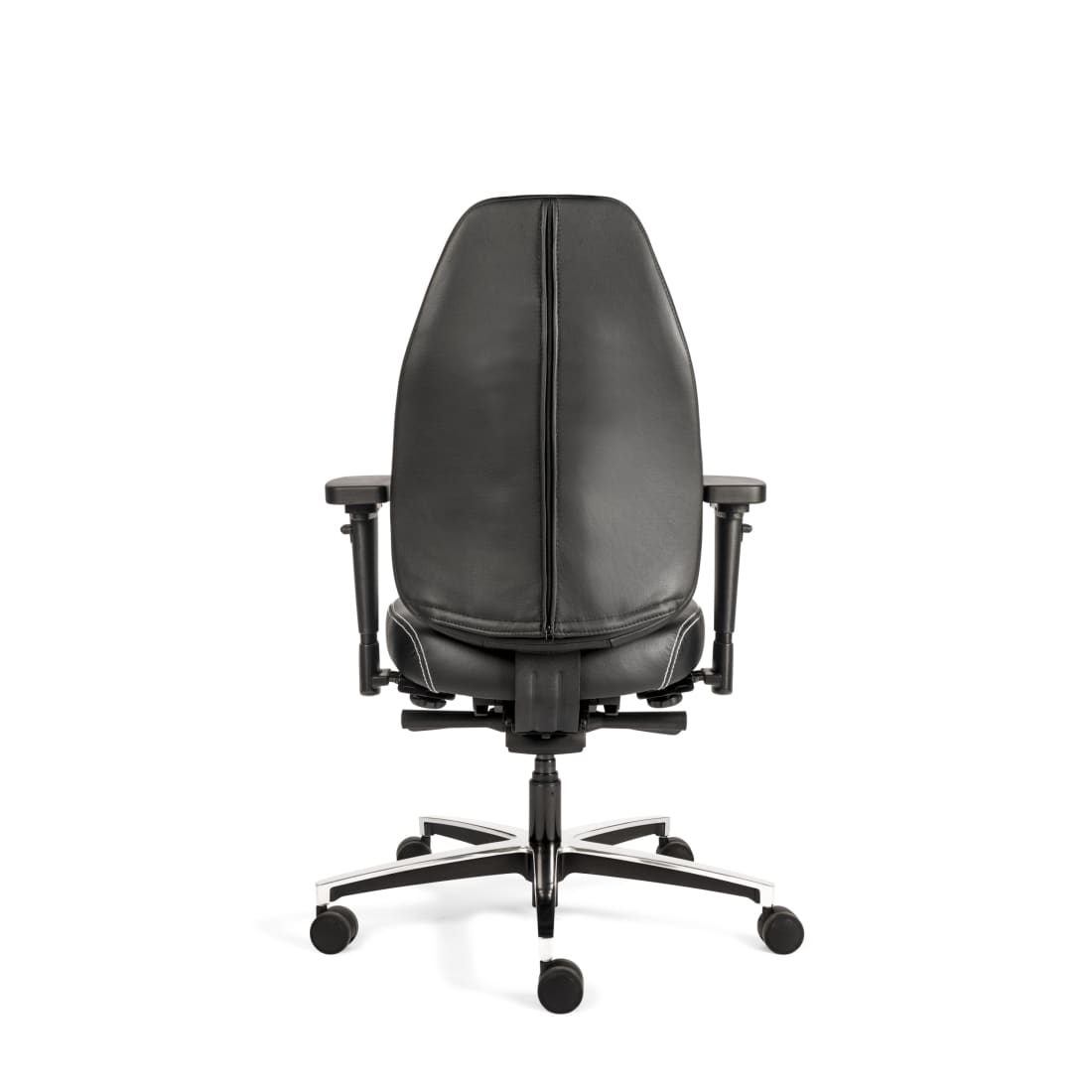 Sit And Move Therapod X Standaard - Zwarte leren bureaustoel