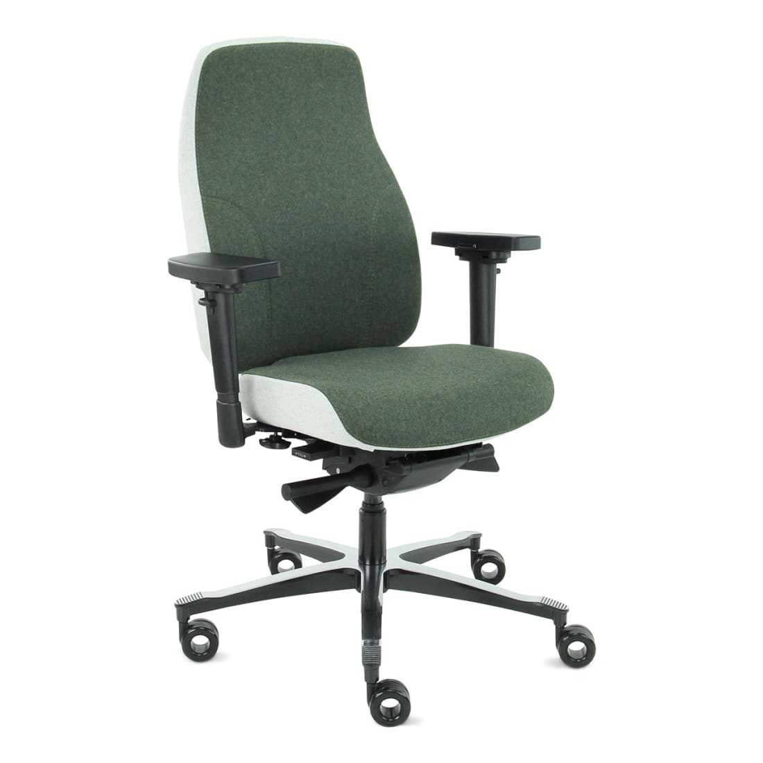 Sit And Move Therapod X2 Olijf - Bureaustoel Facet Wol Olijf/Asgrijs