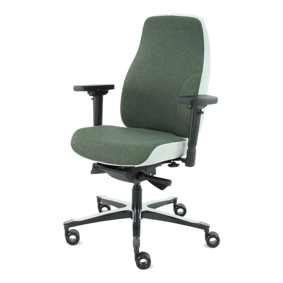 Sit And Move Therapod X2 Olijf - Bureaustoel Facet Wol Olijf/Asgrijs