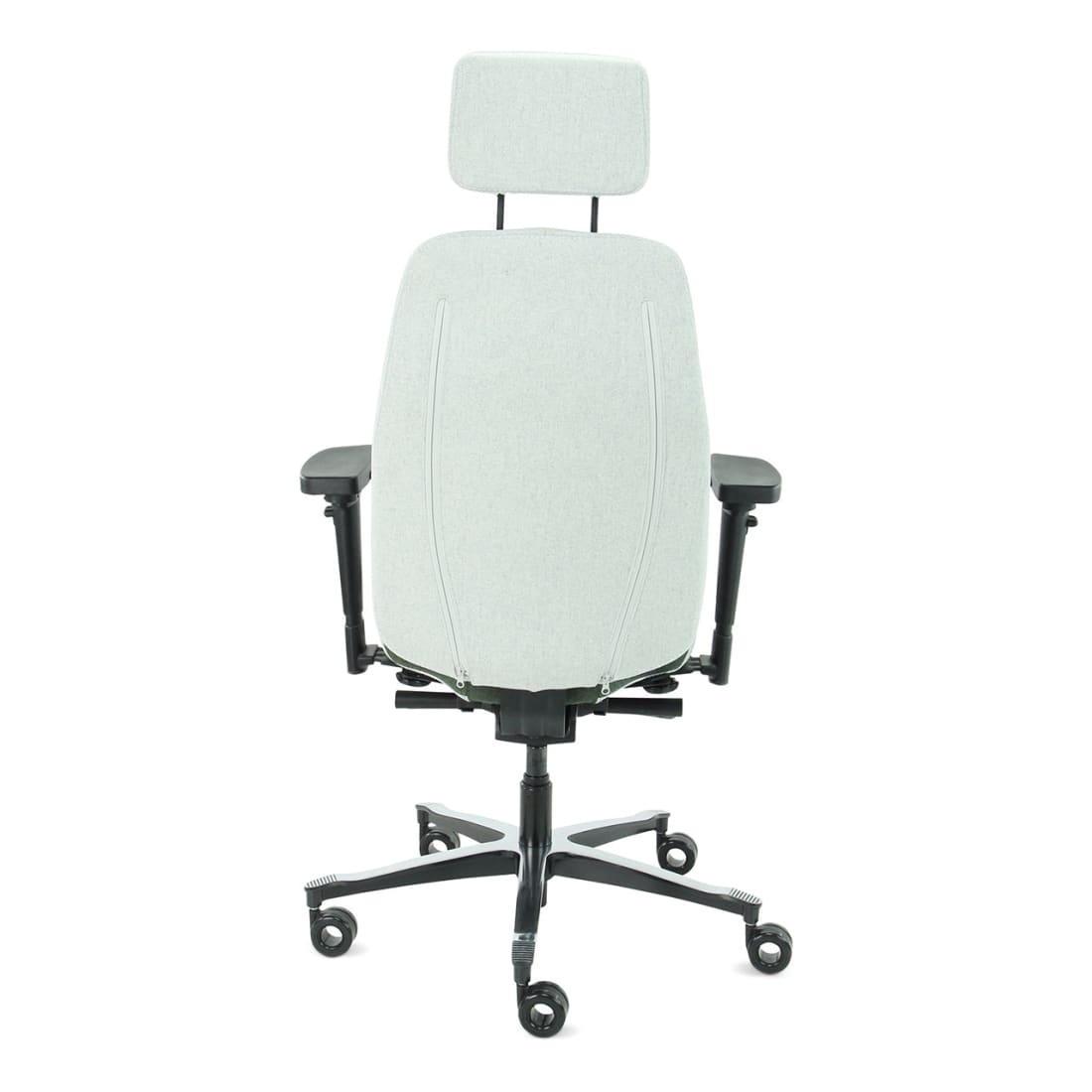 Sit And Move Therapod X2 HR Hoofdsteun Olijfgroen - Bureaustoel Facet Wol Olijfgroen/Asgrijs