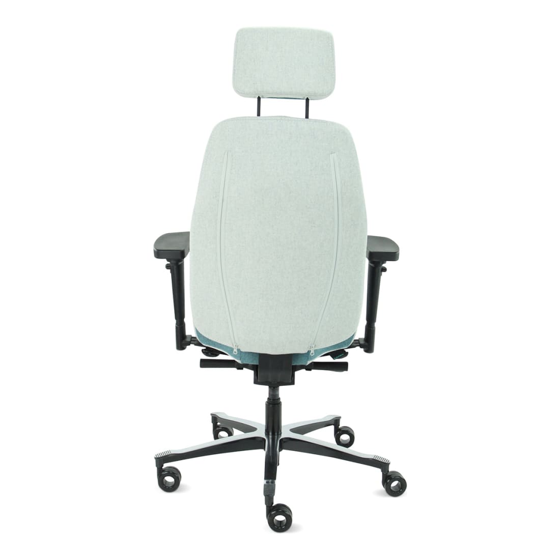 Sit And Move Therapod X2 HR Hoofdsteun Azuur - Bureaustoel Facet Wol Azuur/Asgrijs
