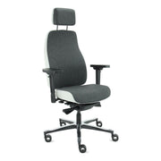 Sit And Move Therapod X2 HR Hoofdsteun Grijs - Bureaustoel Facet Wol Middengrijs/Asgrijs