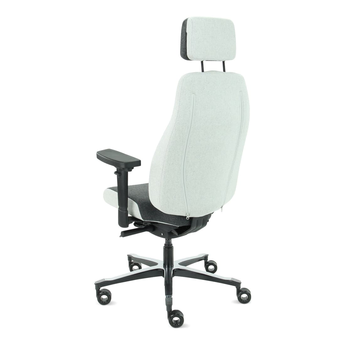 Sit And Move Therapod X2 HR Hoofdsteun Grijs - Bureaustoel Facet Wol Middengrijs/Asgrijs