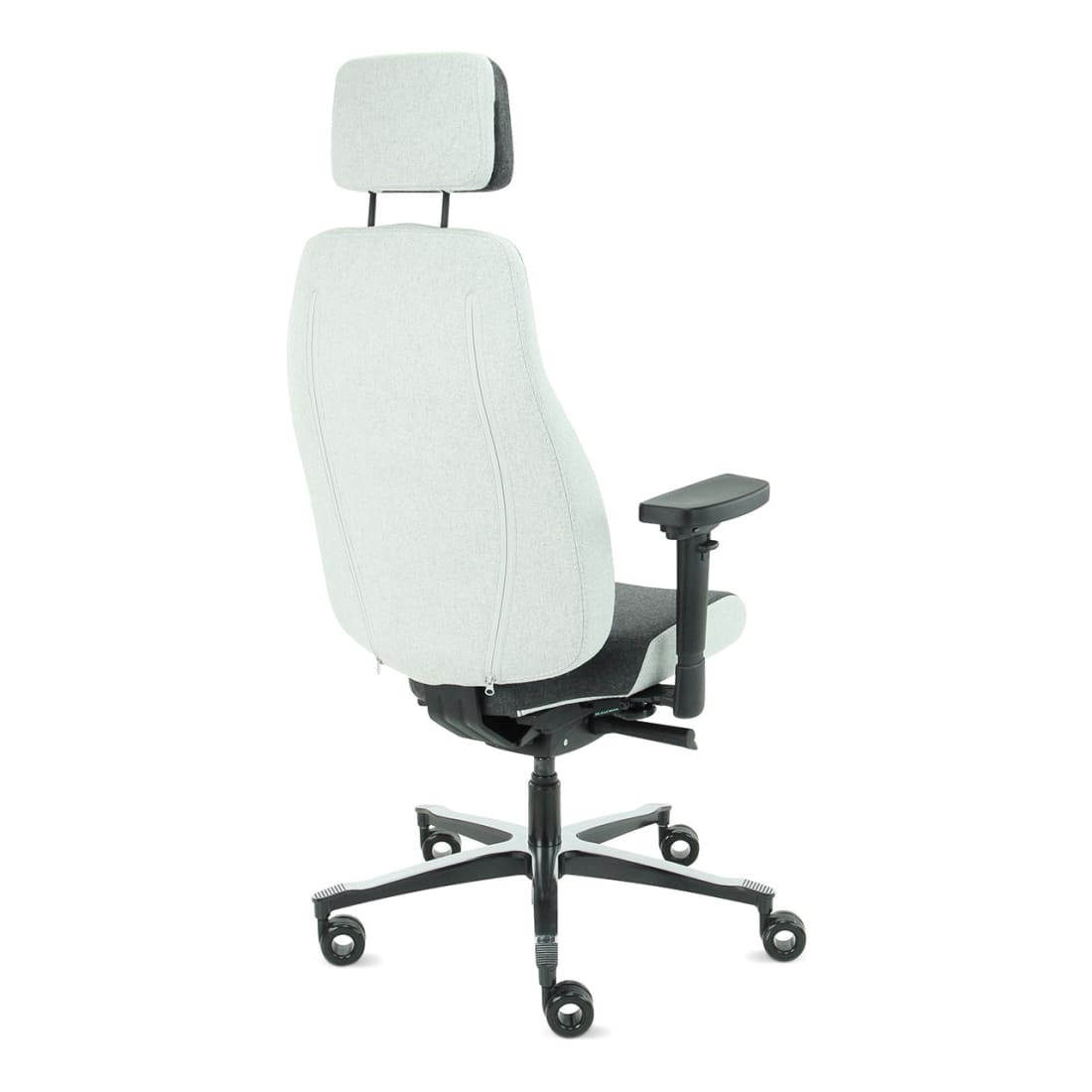 Sit And Move Therapod X2 HR Hoofdsteun Grijs - Bureaustoel Facet Wol Middengrijs/Asgrijs