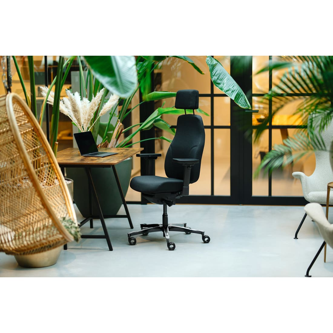 Sit And Move Therapod X2 HR Hoofdsteun Zwart - Bureaustoel Mirage