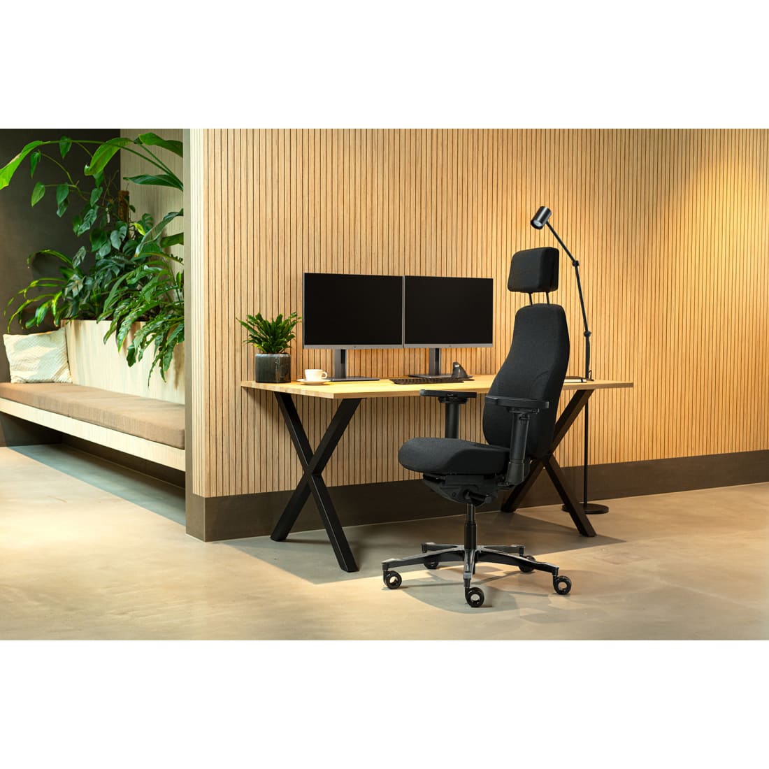 Sit And Move Therapod X2 HR Hoofdsteun Zwart - Bureaustoel Mirage