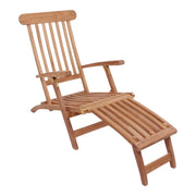 Arrecife ligstoel - ligstoel met verstelbare rugleuning, teak, naturel