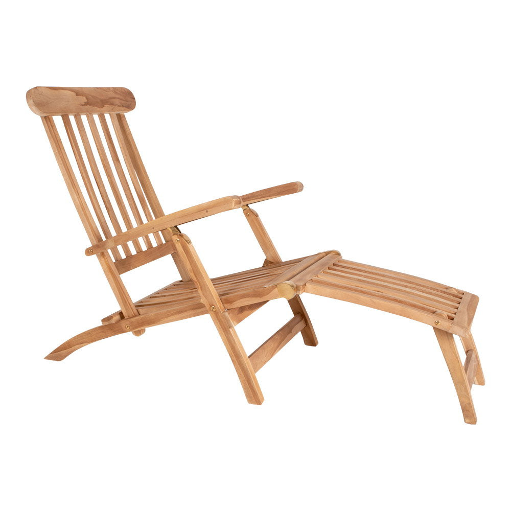 Arrecife ligstoel - ligstoel met verstelbare rugleuning, teak, naturel