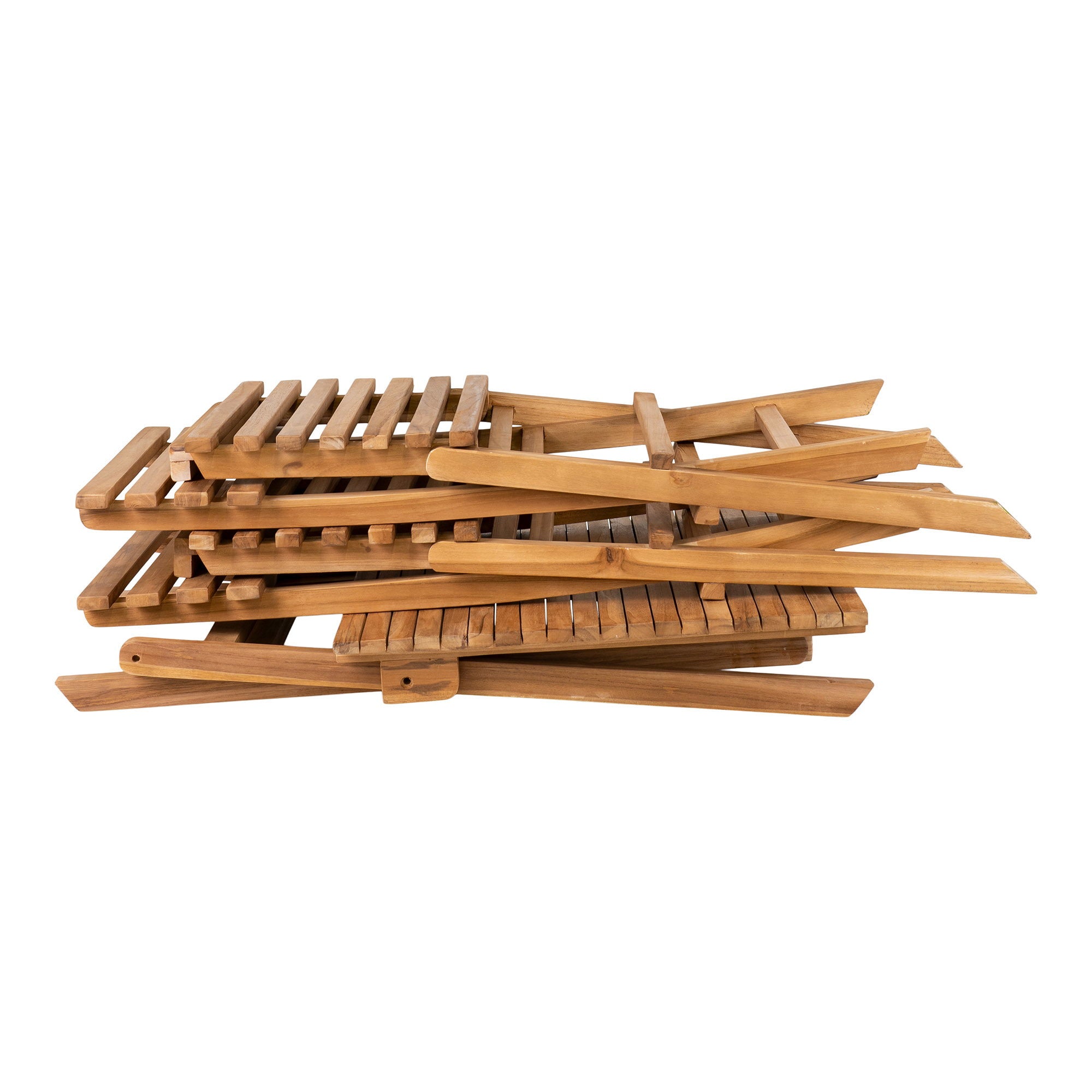 Cuenca Café Set - Caféset, 2 stoelen en 1 tafel, teakhout, naturel