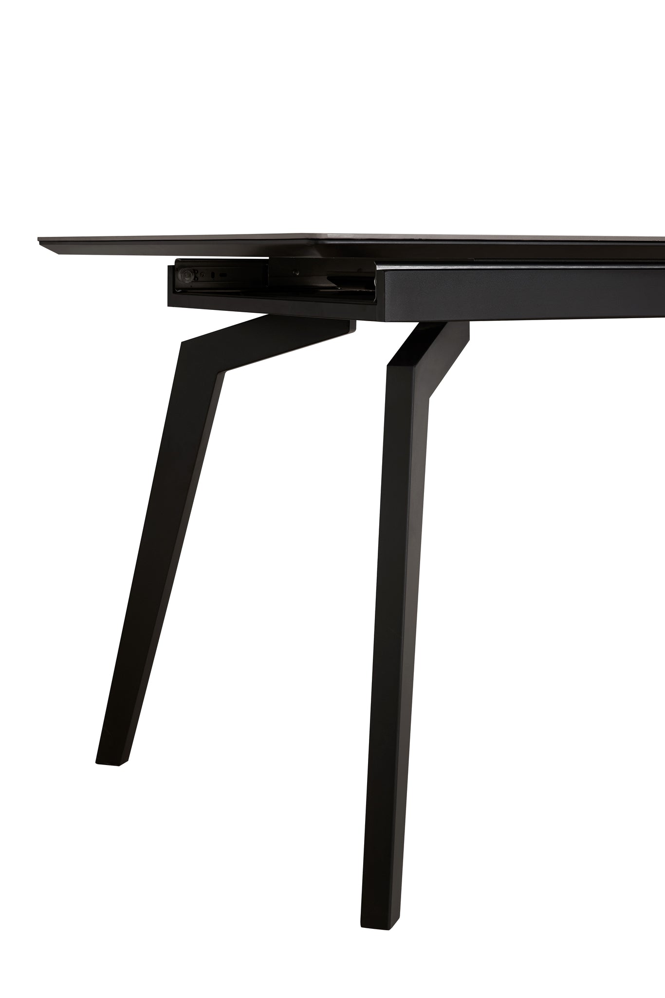 Eettafel Venus Uitschuiftafel 160 x 90 (+1 x 40 cm) Deckstone Zwart Marmer