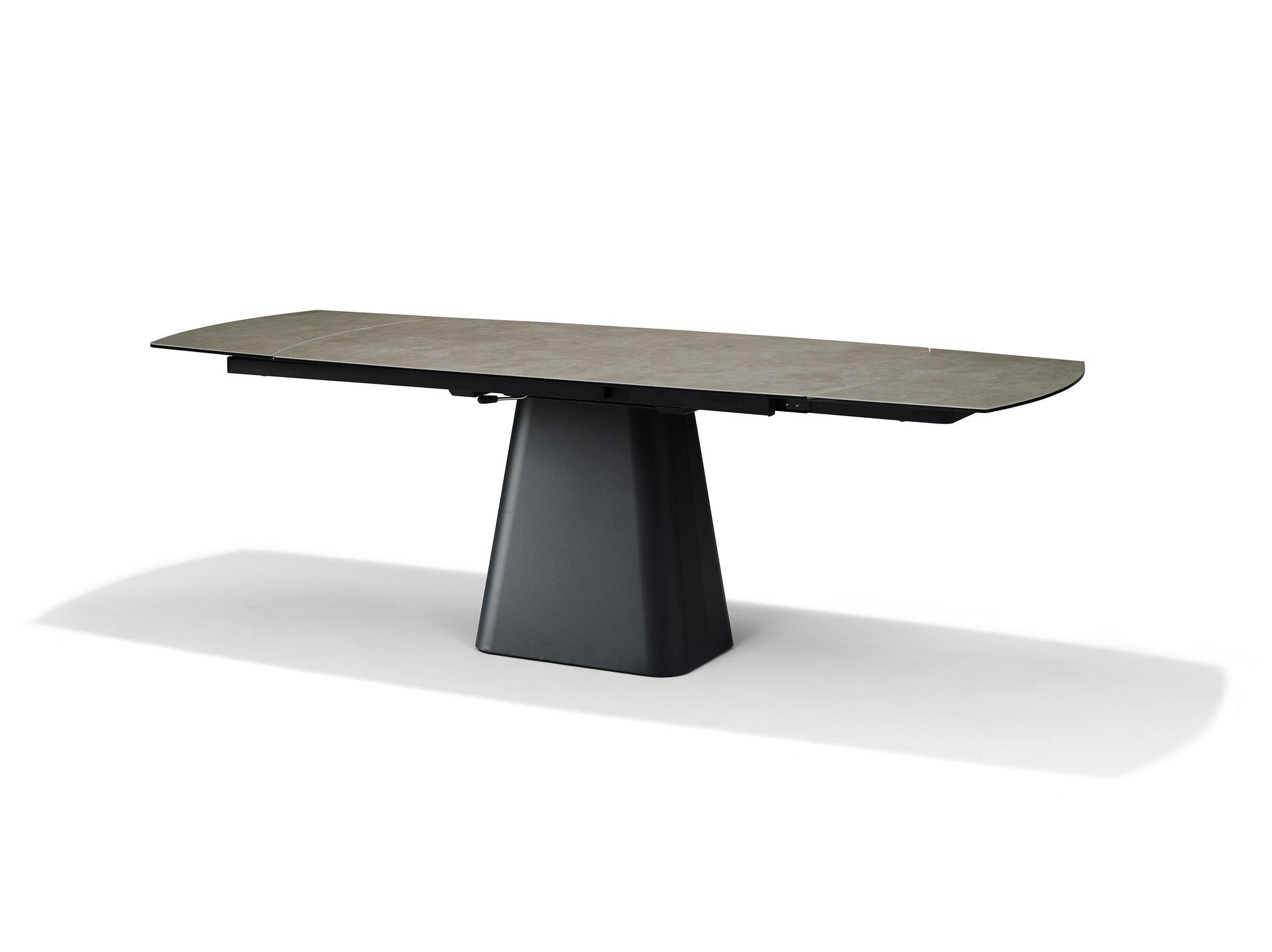 RICK Eettafel Glas-keramiek Taupe 160-240x90 Uitschuifbaar
