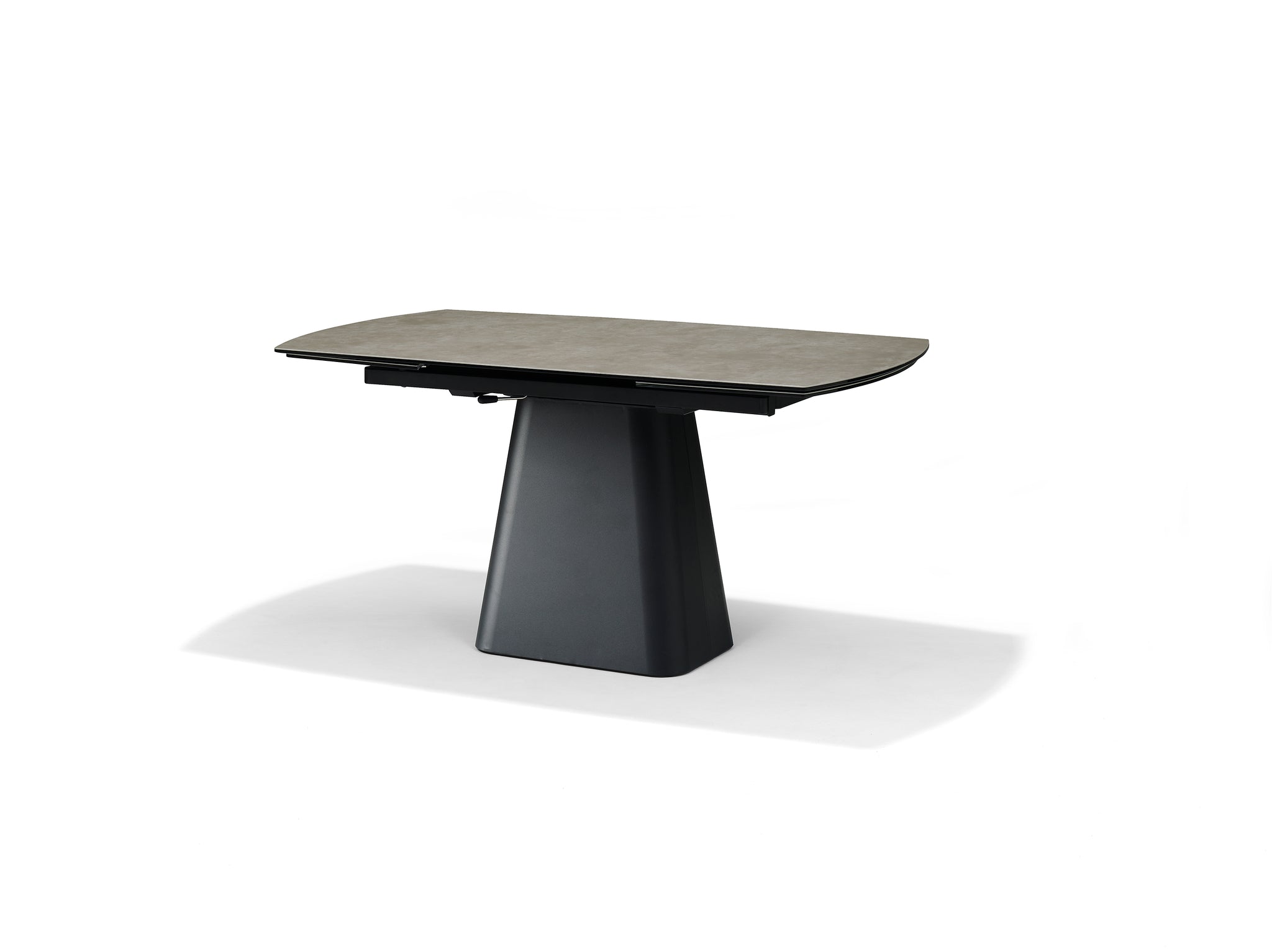 RICK Eettafel Glas-keramiek Taupe 160-240x90 Uitschuifbaar