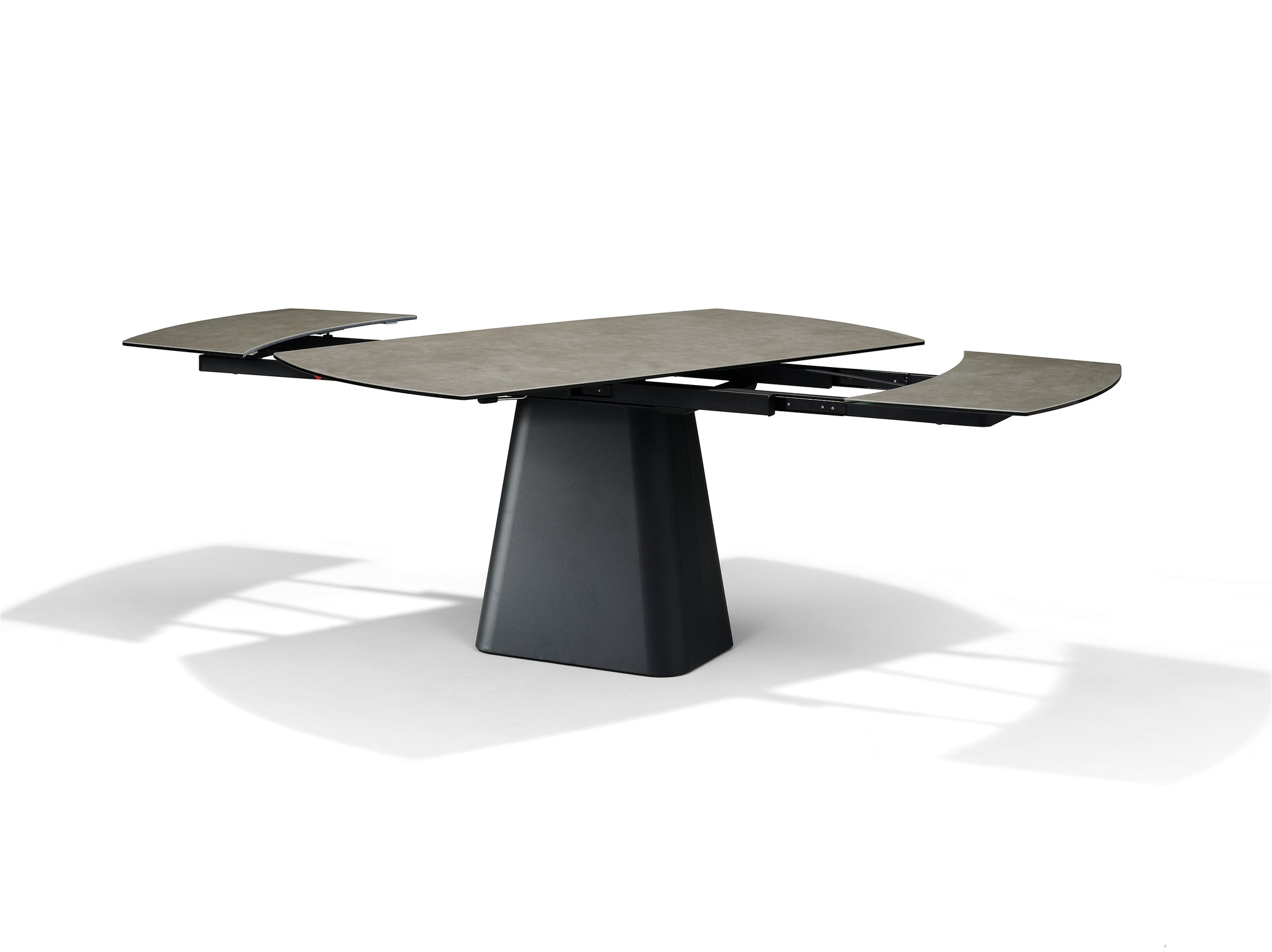RICK Eettafel Glas-keramiek Taupe 160-240x90 Uitschuifbaar