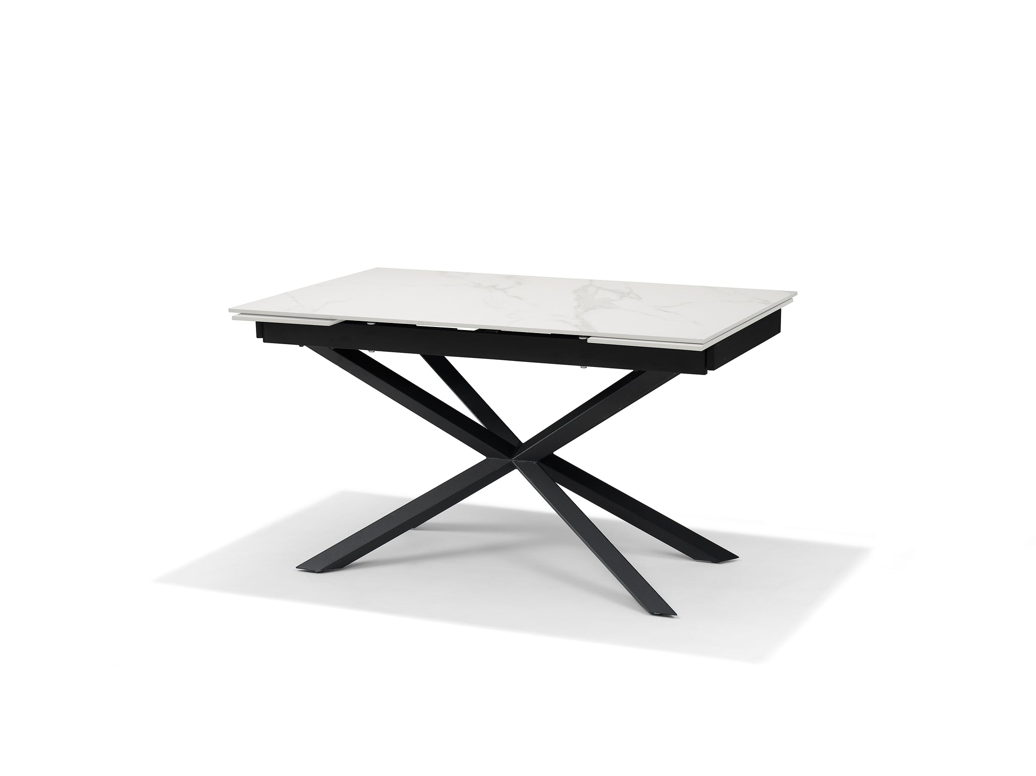 Eettafel Reno Tafel - Wit Deckstone 136-196x90 Uitschuifbaar