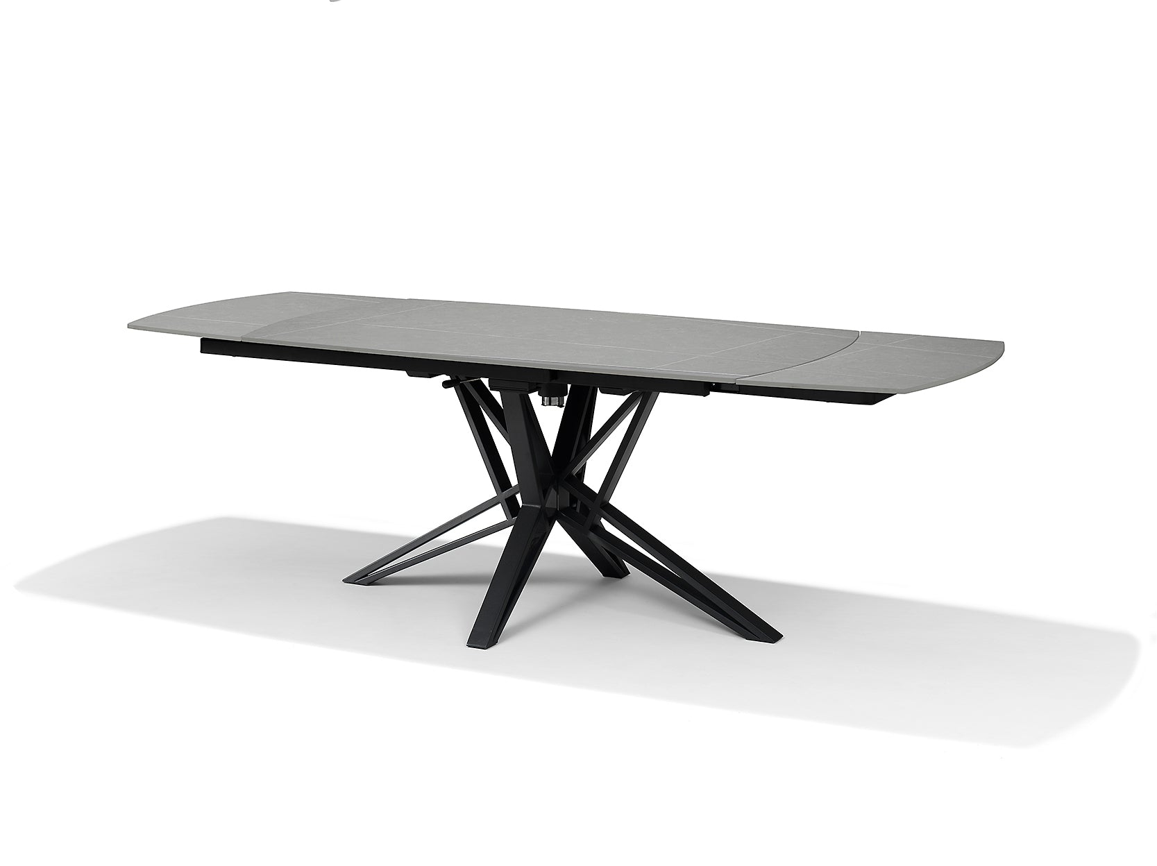 VEGAS Eettafel Deckstone Grijs Marmer 160-240x90 Uitschuifbaar