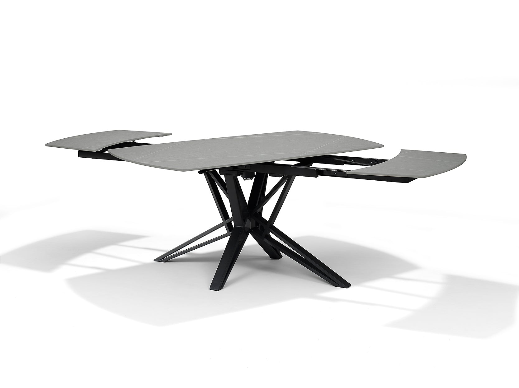 VEGAS Eettafel Deckstone Grijs Marmer 160-240x90 Uitschuifbaar