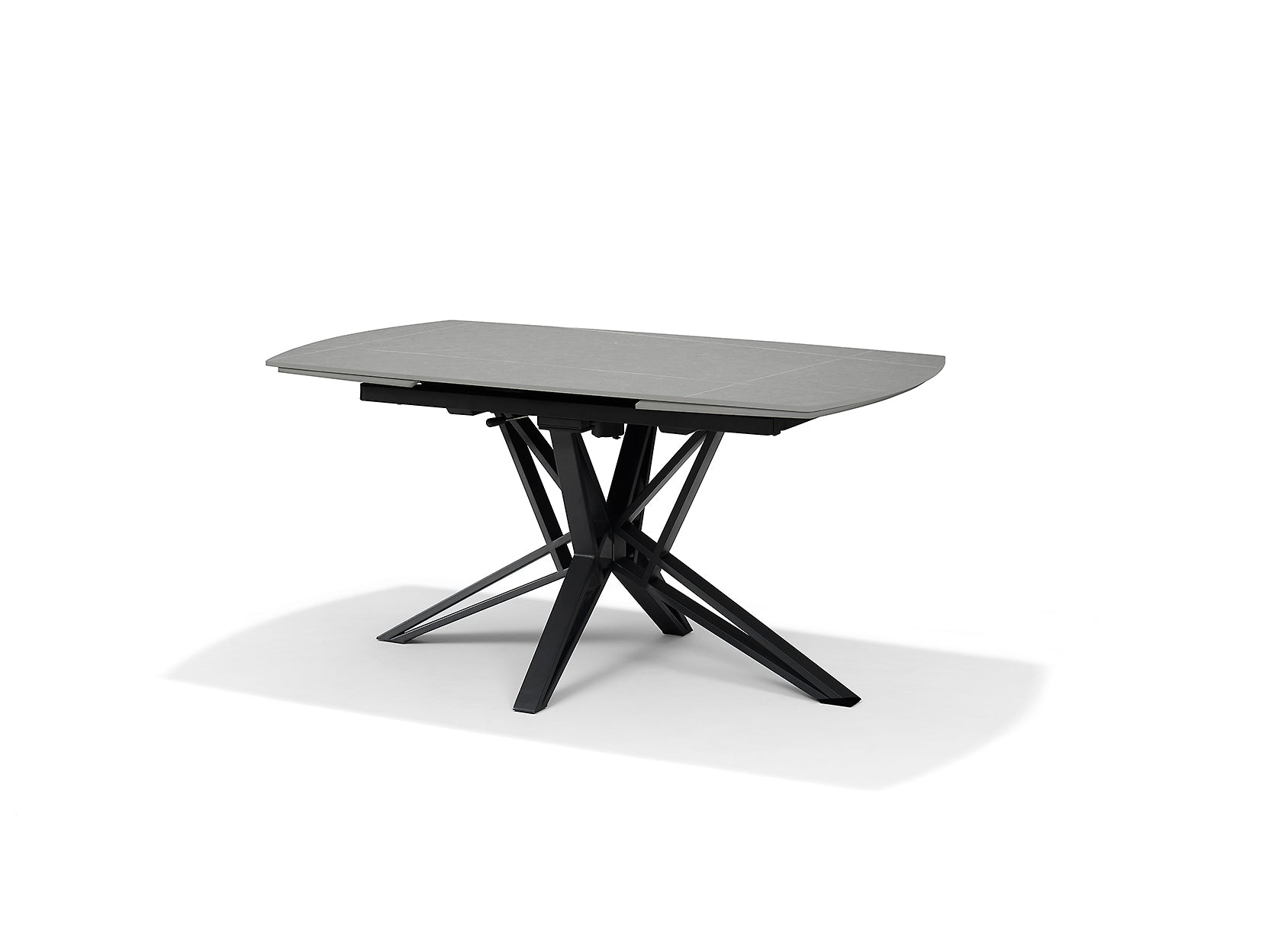 VEGAS Eettafel Deckstone Grijs Marmer 160-240x90 Uitschuifbaar
