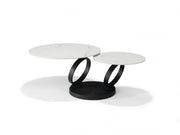 Orion salontafel B-5706 - wit Deckstone - 2 draaibare bladen
