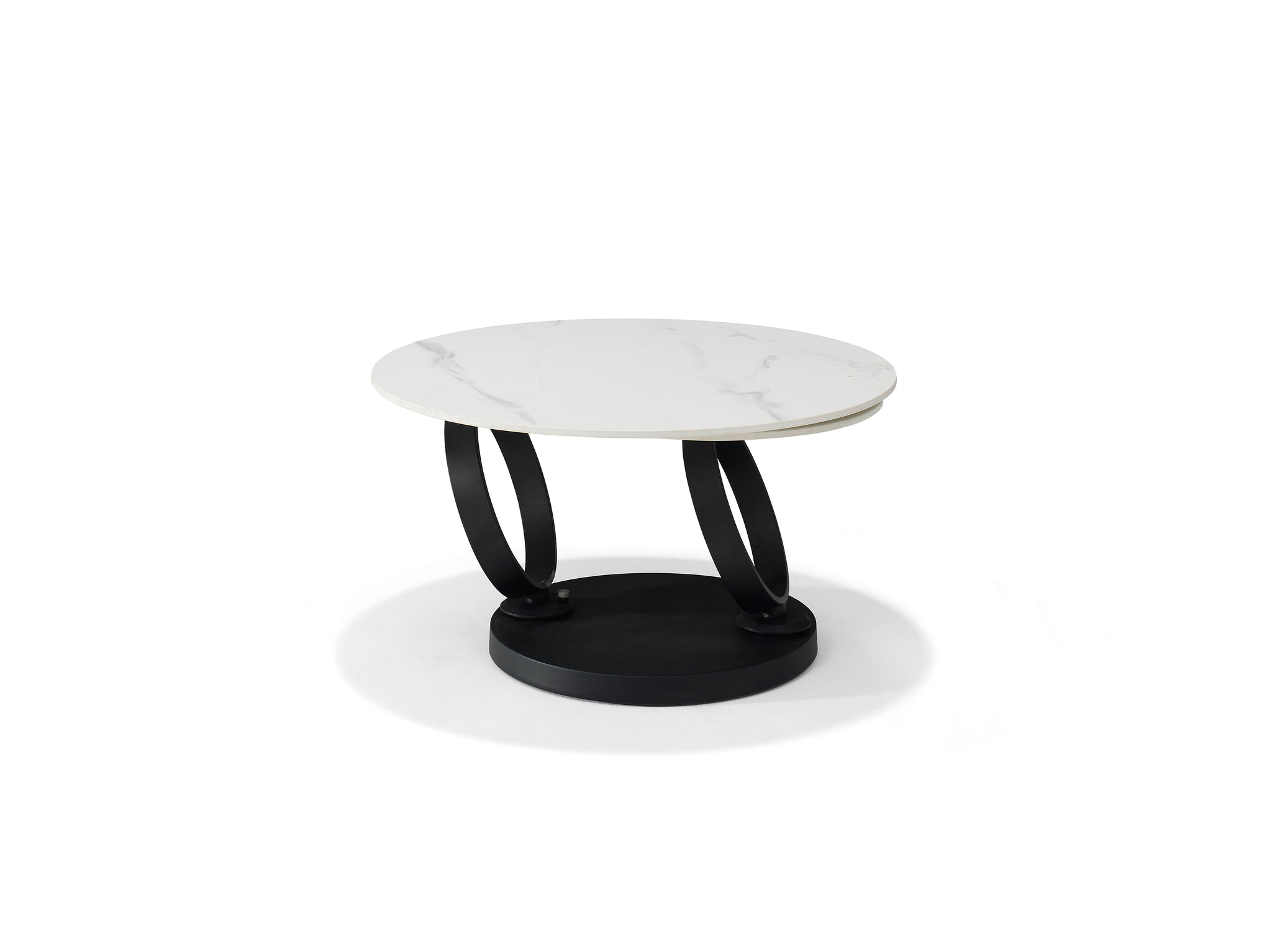 Orion salontafel B-5706 - wit Deckstone - 2 draaibare bladen