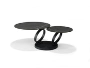 Orion salontafel B-5706 - zwart Deckstone - 2 draaibare bladen
