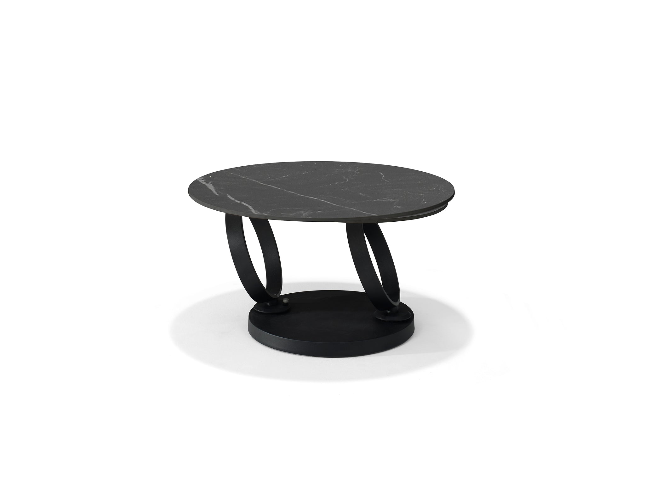 Orion salontafel B-5706 - zwart Deckstone - 2 draaibare bladen