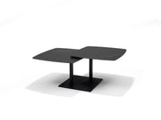 Gemini salontafel - Zwart Deckstone - 2 schuifbladen