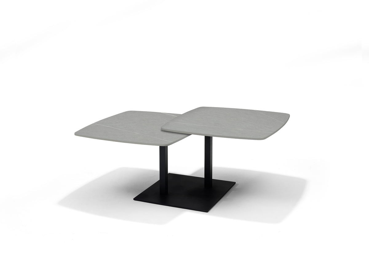 Gemini salontafel - Deckstone grijs - 2 uitschuifbare bladen