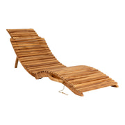 Arrieta Sun Lounger - ligstoel, teak, naturel